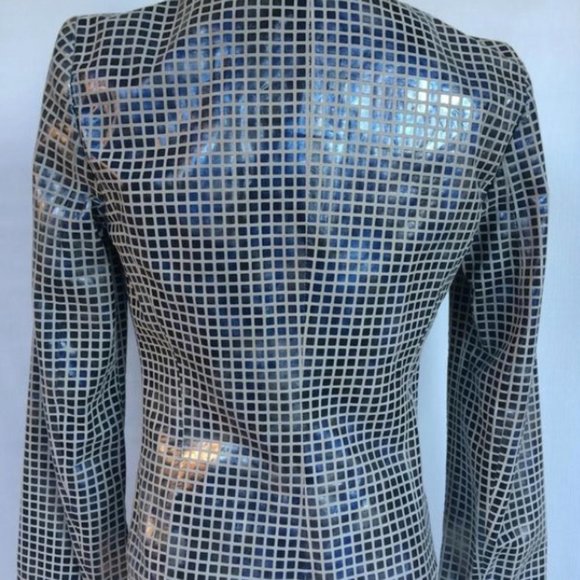 GIORGIO ARMANI LEATHER FITTED JACKET - Picture 6 of 8